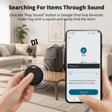 RSH 2pcs Wireless Smart Tags, For Android Find My APP(System Version Needs To Be Above Android 9+),Worldwide Unlimited Distance Precise Positioning Smart Tracker Anti-Loss Device, Suitable For Keys, Backpacks, Wallets, Pets,Suitcases. Replaceable Battery, Battery Life About 1 Year. - Black - View 3