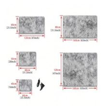 1pc, Tie Dye Pink/Camel/Light Gray Plush Rug Fluffy Area Rug, High Quality Cute Comfortable Warm Plush Area Rug, Interior Decorative Rug, Long Path Rug For Dining Room, Kitchen, Hallway, Bedside, Bedroom And Living Room - Camel - View 6