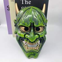 1pc / Retro Scary Funny Scary Samurai Mask - Party Role-Playing Prank Mask Demon Mask - Fun Design Durable Mask For Men And Women - Used For Party Costume Supplies. - Multicolor - View 4