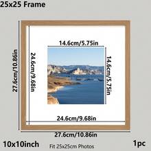 1pc/3pcs/Set 30x30/25x25/20x20cm Multicolor Photo Frames, Exquisite Large Picture Frames For Wall, Portrait Frame For Photo Wall, Picture Frames Collage Wall Decor, Fit 12x12/10x10/8x8-In Pictures, Black/White/Wood Grain/Gold, Classic(No Photo Paper) - Multicolor - View 23