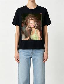 Women's Vintage Spring-Summer Collection Round Neck Funny Print Versatile T-Shirt, Suitable For Shopping Trips, Dates And Summer Holidays. - Style 4 - 查看 10