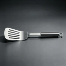1 pieza de utensilio de cocina, superficie pulida, espátula conveniente para uso en cocina doméstica - Plateado - Ver 7