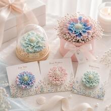 1pc 3D Large Flower Cushion Silicone Mold, Aesthetic Flower Cushion Candle Mold, For Room Decor, Exquisite Pleated Petal Soap Mold, For DIY Handmade, Elegant Large Flower Cushion Pattern, For Desktop Decor Gift - A - View 2