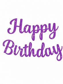 1套亮金 Happy Birthday 橫幅，金色生日派對裝飾，Happy Birthday 標誌，女性生日裝飾，需DIY，Happy Birthday - 查看 11