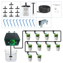 Plant Automatic Watering Timer, Solar Powered Watering Kit, Knob-Style Simple Programming, Easy To Operate, Automatic Watering System, 12 Watering Modes, Simple Operation, Suitable For Vacation Garden Balcony Outdoor Yard Plant Potted Watering Care - A - View 8