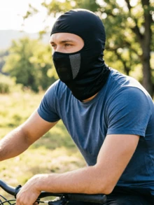 Musion 1/2/3PCS Breathable Mesh Balaclava Full Face Cover, Windproof Quick‑Dry Cycling Helmet Liner Hood For Outdoor Sports Motorcycle Riding - Multicolor - View 2