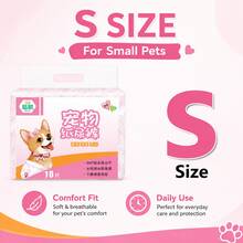 Dog Diapers, Pet Diapers, Absorbent, Breathable, Disposable Dog Menstrual Pants, Specially Designed For Dogs.One Pack Contains12/10Pcs - S - View 2