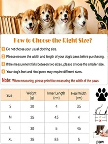 4pcs Dog Shoes, Paw Protection, Dog Shoes, Dog Paw Protection, Breathable, Suitable For Indoor And Outdoor Use In Summer - Multicolor - View 7