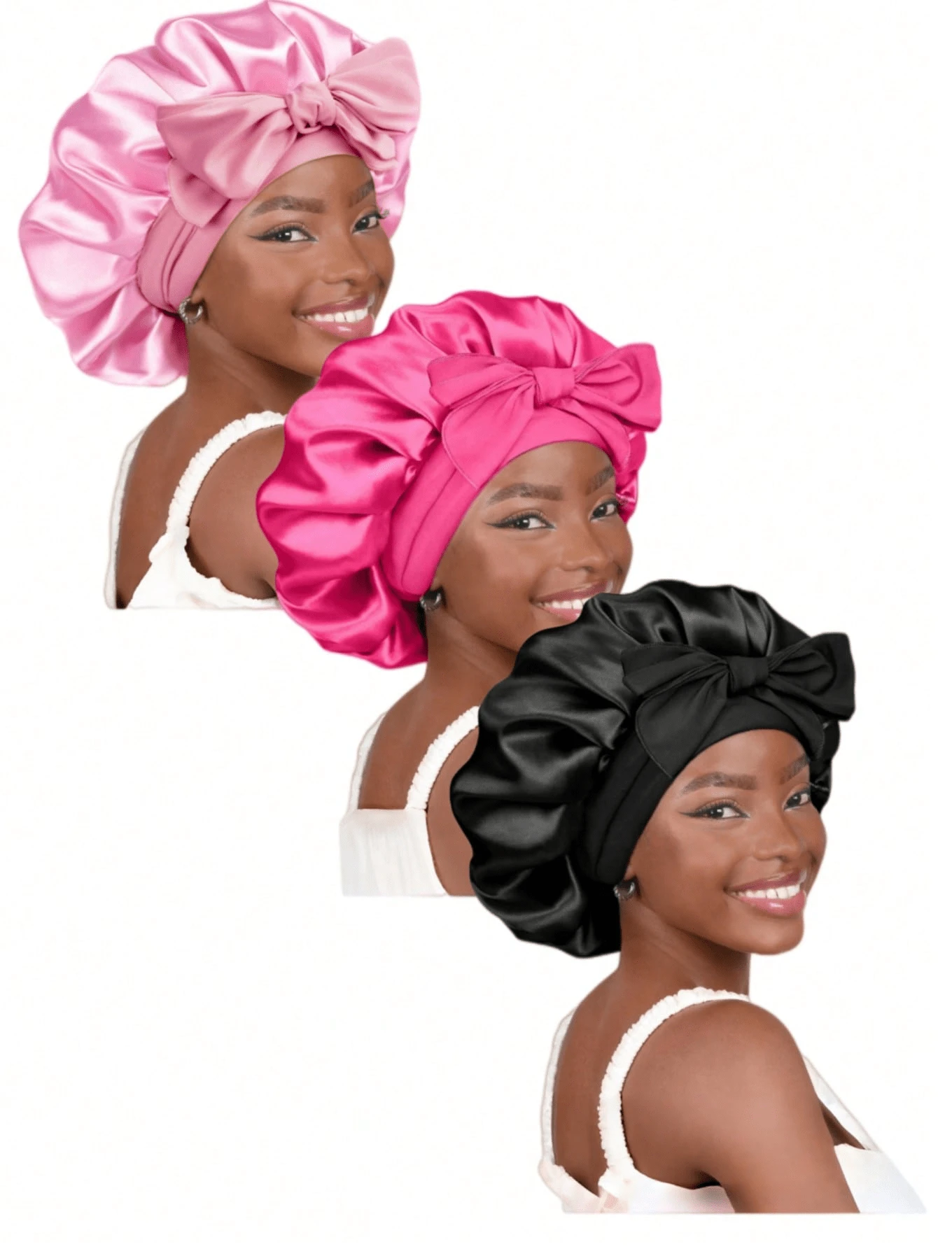 This Silky Stretch Satin Sleep Cap For Men Adopts Wide Elastic Band For Snug Comfy Fit. It Effectively Protects Hair While Sleeping And Works As A Practical Accessory For Daily Hair Styling And Care.