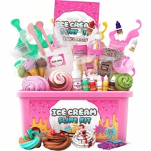 1 Box Slime Kit, Magic Galaxy Slime Making Set, Includes Magic Stickers, Can Make Cream Slime, Dark Powder Can Make Glitter And Galaxy Slime, Stress Relief Toy, Fun Gift, Suitable For Boys And Girls 3 Years And Older - Multicolor - View 10