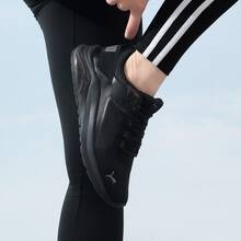 PUMA Electron E Comfortable Lightweight Mesh Fabric Shock-Absorbing Non-Slip Wear-Resistant Breathable Low-Top Running Shoes Unisex - Black - View 2