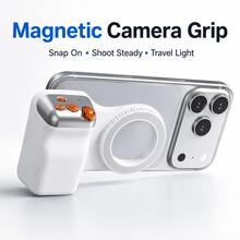 Magnetic Smartphone Camera Grip Handle, Portable One-Hand Phone Stabilizer Holder For Video Recording, Vlogging, Travel Photos, Outdoor Shooting & Content Creation - View 3