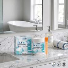 1pc 300g/10.58oz Tile & Bathtub Refinishing Paint With Brush, Water-Based Bathtub Refinishing Coating, Waterproof & Scratch-Resistant Ceramic Repair Agent - Tile and Bathtub Refinish Paint - View 6