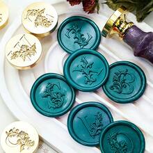 26 Letters Embossed Wax Seal Stamp Heads, Initial Wax Seal Stamps, Thickened Brass Wax Seal Stamps - Alphabet Stamp - View 3