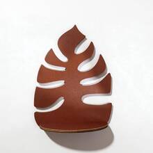 Estantería decorativa de almacenamiento con forma de hoja montada en la pared de madera, organizador de pared para el hogar, estantería decorativa de almacenamiento - A - Ver 7