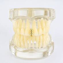 1pc Vertical Stripe Heart & Cherry Combination Horizontal Zirconia Personalized Cute Tooth Decor Set, Funny Photography Prop - Multicolor - View 8