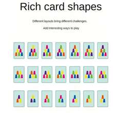 (Random Color) 50 Cards 12 Cups 1 Bell/50 Cards 6 Cups Game Set Educational Competition Stacking Cups, Desktop Game Stacking Tower Game Christmas Gift Interactive Toy - Multicolor - View 8