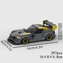 High-Speed Racing Car Building Blocks, Technical Sports Vehicle Model, DIY Assembly Construction Toy, Creative Birthday Gift, Compatible With Major Brands - Model - View 17
