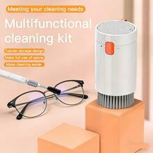 20-In-1 Multifunctional Keyboard Cleaning Brush, Keyboard/Screen/Camera/Earphone Cleaning Tool Set, Includes Keycap Puller + Switch Puller + Brush + Air Blower + Cleaning Solution, Essential Cleaning Tools For Daily Life/Work - Multicolor - View 4