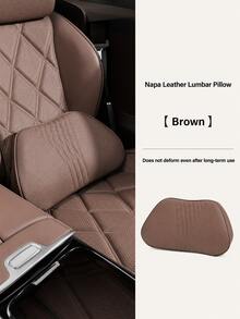 Premium Breathable Perforated Car Neck Pillow & Lumbar Support, Comfortable Car Seat Headrest Cushion, All-Season Car Seat Neck & Back Support Pad, High-End Car Interior Accessory - A - View 16