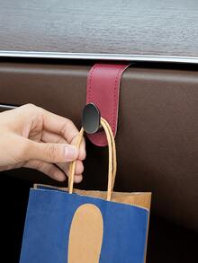 T-Shaped Car Glove Box Hook, Drill-Free Sturdy Metal Hook Rack, Non-Damaging Installation Passenger Storage Box Organizer Hook, Multi-Function Car Interior Storage Rack Suitable For Shopping Bags, Water Bottles, Handbags - A - View 6