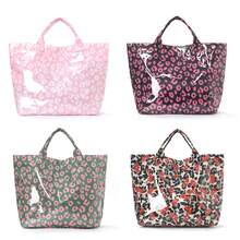 XD Fashionable Handbag, Leopard Print, Large Capacity, Can Hold Shopping And Travel Essentials, Magnetic Closure, With Inner Pocket, Foldable Portable Shopping Bag, Pool/Beach Bag, Gym Bag, Outdoor Bag, Toy Storage Bag - Multicolor - View 2