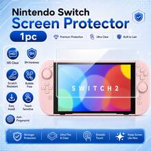 Switch/Switch OLED/New Switch 2(2025)/Switch Lite 主機全螢幕鋼化玻璃螢幕保護貼，防刮耐摔 - 查看 22