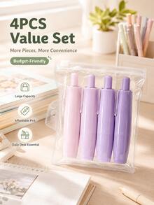 4 buah/Paket Pita Perekat Dua Sisi Gradien Warna-warni, Daya Rekat Kuat, Bagian Belakang Datar, Cocok untuk Foto, Stiker, dan Kerajinan Kertas, Perlengkapan Kantor Penting untuk Kembali ke Sekolah - Set - View 5