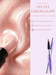 PERFECT COLOR One-Step Gel Nail Polish Pen 3ml, Warna Gel Krem Pink Putih, Kilap Tinggi Tahan Lama, Membutuhkan Lampu UV LED, Cocok Untuk Gaya Gadis Polos, Musim Panas Dan Manikur Sehari-hari - MultiWarna - View 3