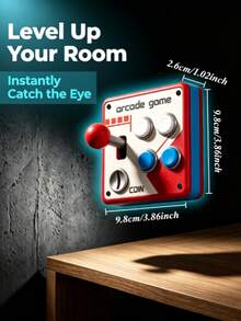 Retro Arcade Switch Panel, Arcade Light Switch Cover Plate, Joystick And Colorful Button Decoration, Game Room Wall Decor, Retro Game Room Style Wall Art Decoration, Suitable For Game Room, Bedroom, Hallway - View 4