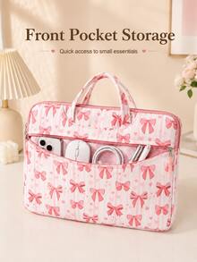 12-14.6 Inch Laptop Sleeve, No Shoulder Strap, Suitable For Chromebook HP, Waterproof Laptop Carrying Case, Independent Side Pocket Design, 360° Protection Accessories - Multicolor - View 6