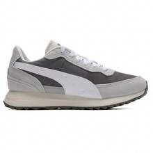Sepatu Kasual Sporty Bertali Rendah PUMA Road Rider yang Bergaya dan Nyaman, Unisex, Abu-abu dan Putih - abu-abu - View 7