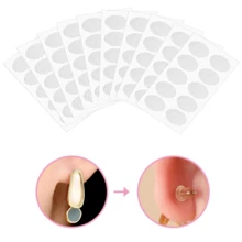 200pcs Transparent Invisible Ear Lobe Protection Stickers For Women, Breathable And Durable Ear Piercing Hole Expansion Prevention Patches - Multicolor - View 5