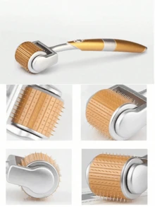 1pc 540/192 Needles Microneedle Roller, Suitable For Face, Scalp And Facial Hair, MTS Air Pressure Injection Facial Roller Beauty Tool, Suitable For Beauty Salon/Home Use - Multicolor - View 6