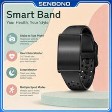 Gelang Pintar Baru SENBONO: Pelacak Kebugaran, Mode Multi-Olahraga, dan Pengingat Panggilan Masuk - Jam Tangan Pintar Multifungsi yang Modis - View 9