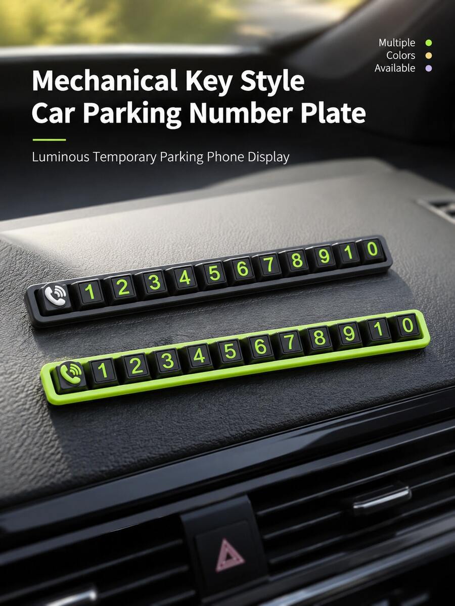 Car Temporary Parking Phone Number Plate Car Number Plate Parking Car Interior Sticker Move Car Phone Number Parking Plate