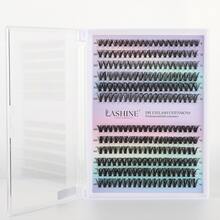 Lashine DIY Hot Melt Cluster False Eyelashes 30D 40D 240pcs Mixed Length Soft Lightweight Fine Natural Look Individual Lash Extensions - D - View 8