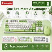 2.4G 無線鍵盤與滑鼠組合 Lenovo X5K-X5M，靜音打字，人體工學纖薄設計，訊號穩定，附 Mini USB 接收器，適用於辦公打字、居家休閒與入門級遊戲，相容 Windows 筆記型電腦 - 查看 4