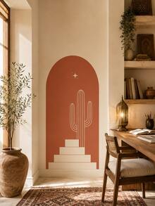 1PC/2PCS Boho Arch Wall Sticker, Removable Peel And Stick Wall Decal, Moon Star Islamic Nursery Decor For Kids Room, Bedroom And Living Room - Multicolor - View 4