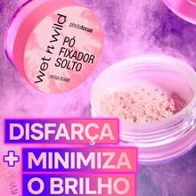 Pó Solto Facial Wet N Wild Photo Focus Matte Efeito Filtro Longa Duração 20g - Photo Focus Loose Setting Powder - Soft Pink/Rosa - Rosa chiclete - Visão 5