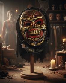 Party Masks - Altın Kafatası - Görünüm 4