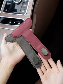 T-Shaped Car Glove Box Hook, Drill-Free Sturdy Metal Hook Rack, Non-Damaging Installation Passenger Storage Box Organizer Hook, Multi-Function Car Interior Storage Rack Suitable For Shopping Bags, Water Bottles, Handbags - A - View 4