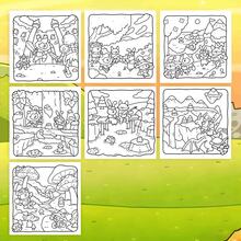 40 Páginas - 180g, Um Livro de Colorir de Aventura Fantástica, Papel Grosso e Durável, Estilo Suave e Fofo, Apresentando Cavaleiros e Animais de Estimação + Cenas de Aventura em Castelos, Desenho de Linha para Colorir, Camadas Ricas, Adequado para Colorir Crianças + Alívio de Estresse + Interação Pais-Filhos, Um Livro de Imagens Educativo para Crianças, Um Presente Adequado para Meninas. - Amigos Fantásticos - Visão 9
