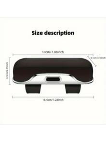 Portable Car Glasses Case, Universal Car Sun Visor Glasses Holder, Button Switch, Suitable For All Glasses Storage, 3 Colors Available - A - View 4