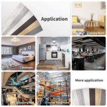 Waterproof Anti-Slip Faux Wood Self-Adhesive Flooring, Thickened PVC Material Durable Against Foot Traffic, 15x40cm Plank Size, 23pcs Set, Built-In Adhesive Backing Glue-Free Installation, Suitable For Living Room Bedroom Entryway Store, Low Cost Create Natural Wood Style Floor - 23 Pieces - View 4