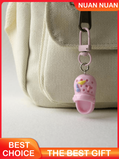10/5/1 cái móc khóa dễ thương, 6 màu, bộ móc khóa dép mini nhựa resin màu sắc sáng tạo, phụ kiện unisex cho nữ, móc khóa nhựa resin trong suốt hoa nhiều màu cho hộp tai nghe, mặt treo móc khóa ô tô, charm ví hoa, charm túi xách