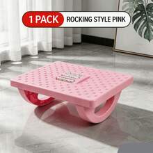 Ergonomic Under-Desk 180° Rocking Footrest, Anti-Fidget Roller Massage Foot Pad With Acupressure Massage Bumps And Comfortable Cushion, Relieves Stress And Corrects Sitting Posture, Suitable For Office, Home, Gaming, Travel And Wheelchair Use, Portable Office Accessory, Non-Slip Base, Random Color, Office Rest Support Tool - Random Styles - View 8