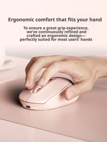 Acer Mouse nirkabel dual-mode dengan Bluetooth 2.4G, pengoperasian senyap, dapat diisi ulang, simetris, portabel, cocok untuk penggunaan bisnis dan perkantoran, tiga pengaturan DPI, dan cocok untuk laptop. - View 8