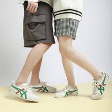 Asics Authentic Onitsuka Tiger Mexico 66 Leather Sneakers - White/Blue/Red Classic Low-Top | Premium Japanese Heritage Footwear | Slim-Profile Lightweight Trainers - 白綠金 - 查看 3