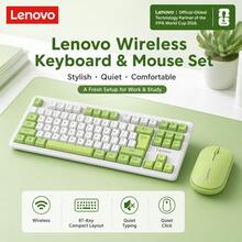 2.4G 無線鍵盤與滑鼠組合 Lenovo X5K-X5M，靜音打字，人體工學纖薄設計，訊號穩定，附 Mini USB 接收器，適用於辦公打字、居家休閒與入門級遊戲，相容 Windows 筆記型電腦 - 查看 3